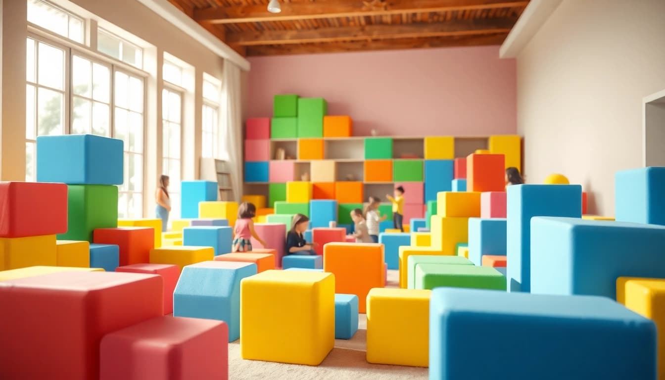 Get the details on play ideas with soft foam building blocks for engaging indoor adventures.
