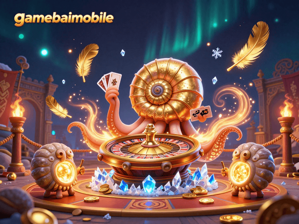 Engage in dynamic gameplay at gamebaimobile with the giant nautilus and glowing ammonites.