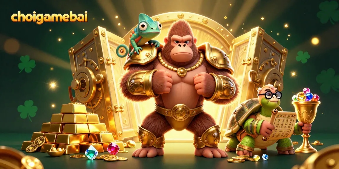 Boost your skills with choigamebai as you tackle exciting gambling adventures, surrounded by treasure and strategy.