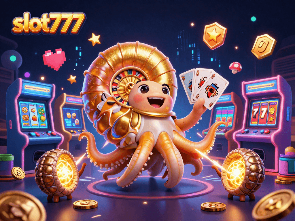 Spin the slot777 reels with a dazzling scene of vibrant game elements and jackpot excitement!
