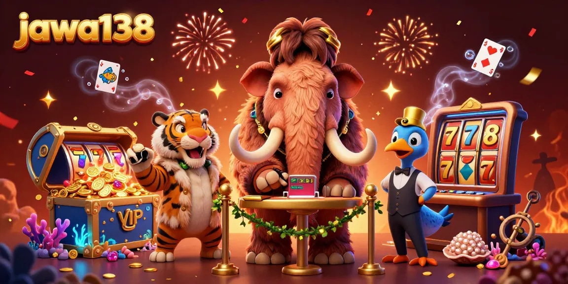 Periksa identitas dan sambut pemain di jawa138 dengan bouncer mamut, tamu VIP harimau, dan portir dodo.