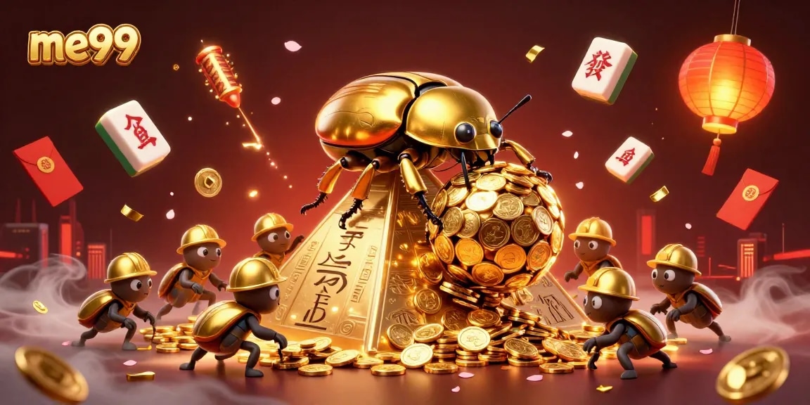 Experience the thrill of me99 with a golden gaming adventure featuring vibrant casino elements.