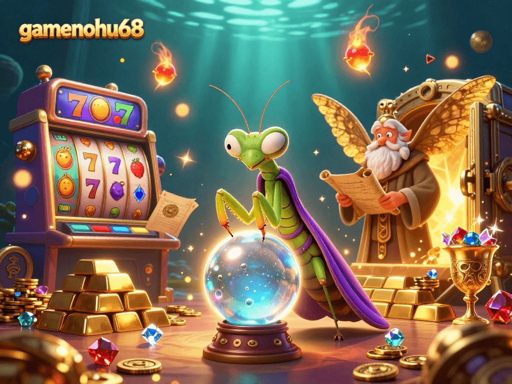 Immerse yourself in the gamenohu68 casino world with the fortune teller and vibrant slot themes.
