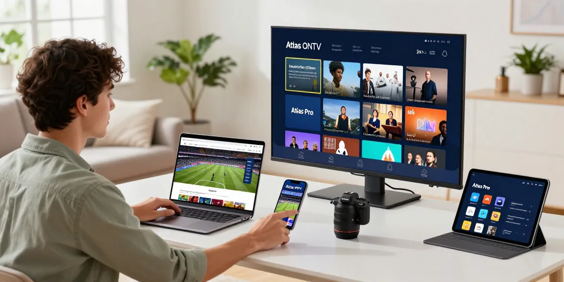 Explore the Atlas Pro ONTV application on multiple devices for an immersive entertainment experience