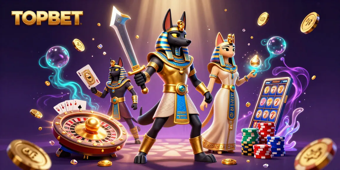 Engage in thrilling gaming adventures at TOPBET with vibrant characters and captivating elements.