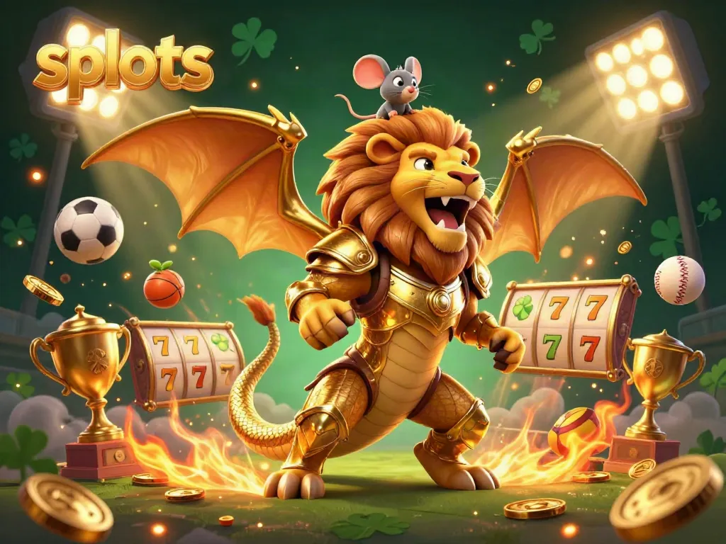 Engage with exciting slots gameplay in a vibrant 3D casino scene featuring unique characters and dynamic game elements.