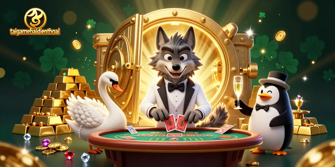 Engage in excitement with taigamebaidienthoai featuring a dynamic 3D casino scene full of treasures.