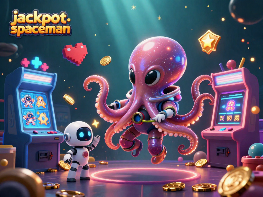 Experience the excitement of jackpot spaceman in a vibrant cosmic casino scene.