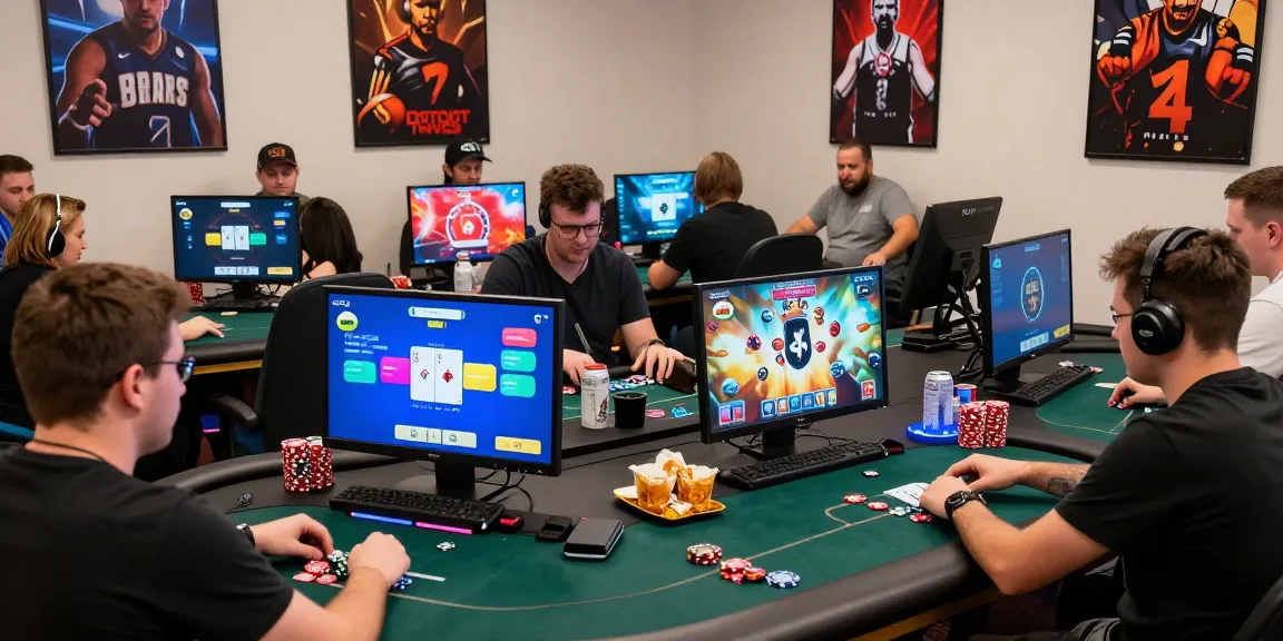 Intense Poker88 online poker tournament scene with engaged players competing in a vibrant virtual setting.