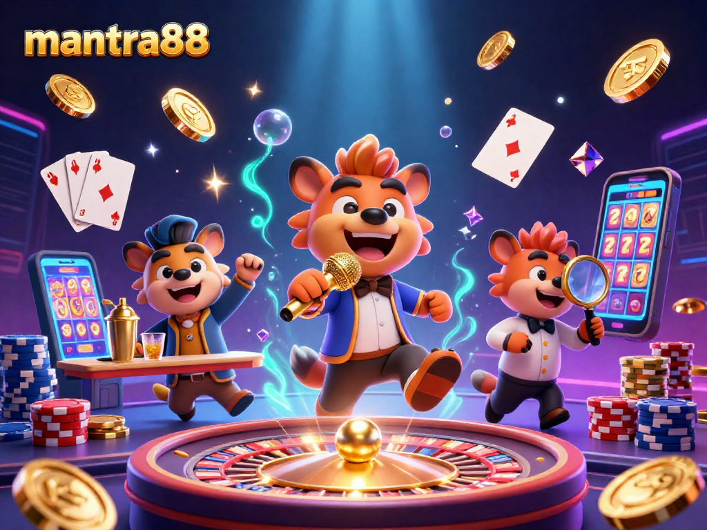 Engage with mantra88's vibrant comedy casino featuring hyenas for fun gambling experiences.