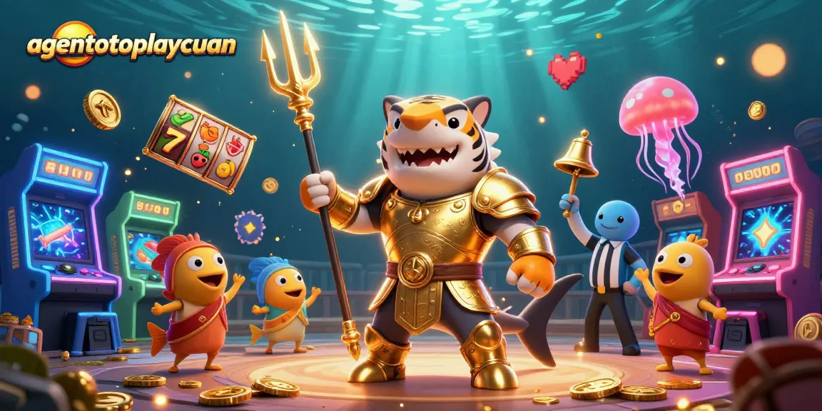 Engage with the thrilling world of agentotoplaycuan through this vibrant underwater casino scene.