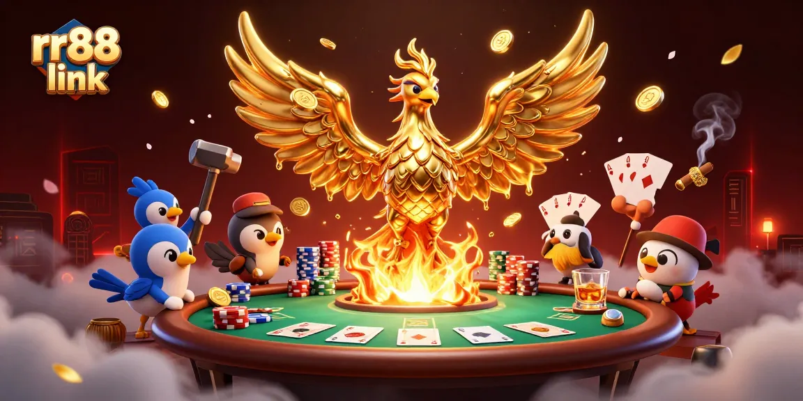Experience thrilling gameplay with rr88 link at a golden phoenix-themed casino.