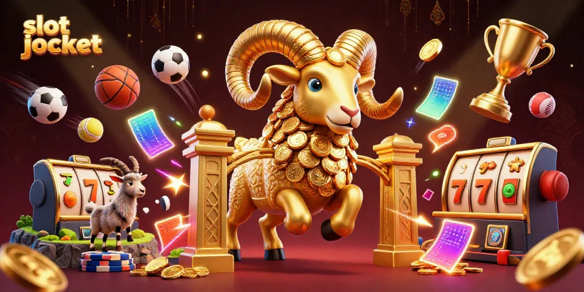 Momen menarik saat Anda memenangkan slot jackpot dengan karakter emas dan simbol keberuntungan.