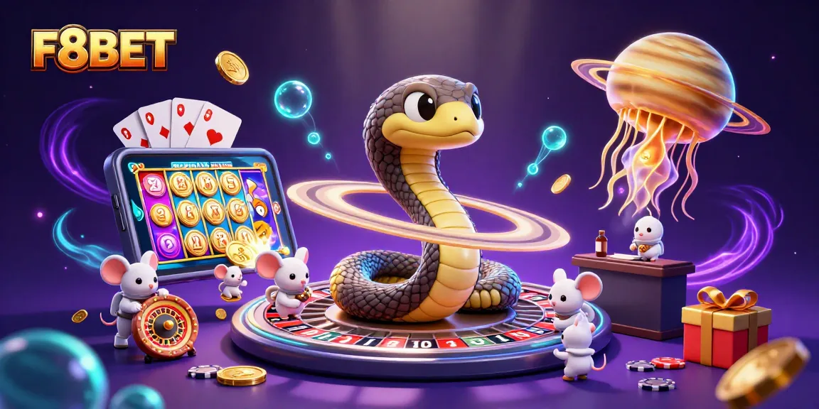 F8BET engages players with thrilling slot game action amidst vibrant cosmic imagery