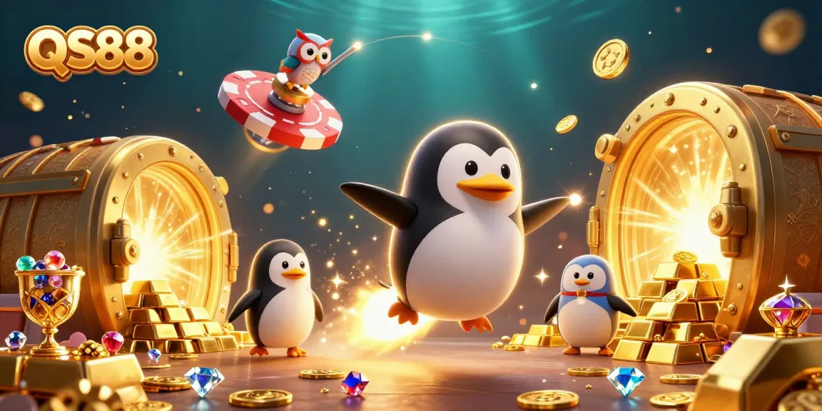 Experience fun with QS88's engaging casino games and vibrant illustrations of adventure.