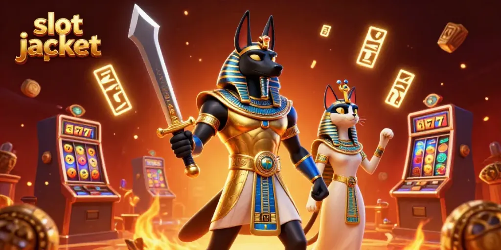 Menang besar dengan slot jackpot dalam ilustrasi kasino 3D yang menakjubkan.