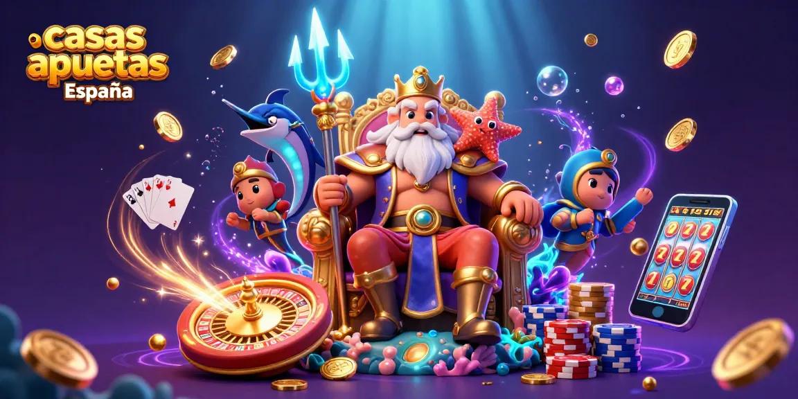Apuesta en casas apuestas España mientras disfrutas de un entorno virtual fascinante con Neptune, tesoros y elementos de juego.