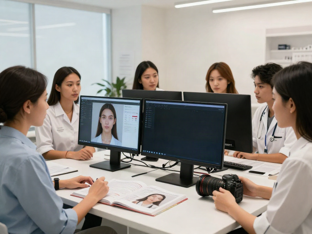 Exploring alternatives to QOVES in a beauty analysis studio.