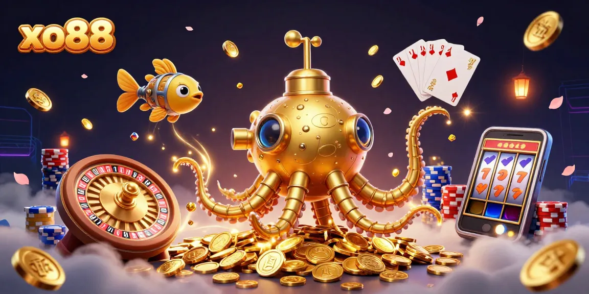 Experience thrilling gameplay at xo88 with a dynamic scene showcasing vibrant casino elements and exciting game options.