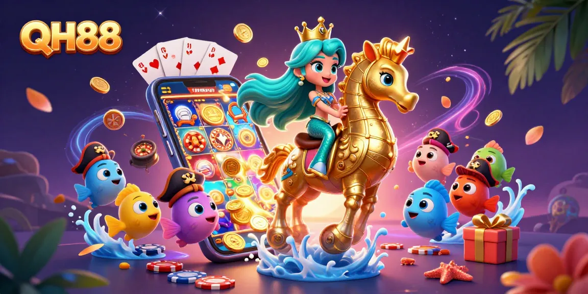 Experience thrilling rewards with QH88 in a vibrant undersea casino adventure.