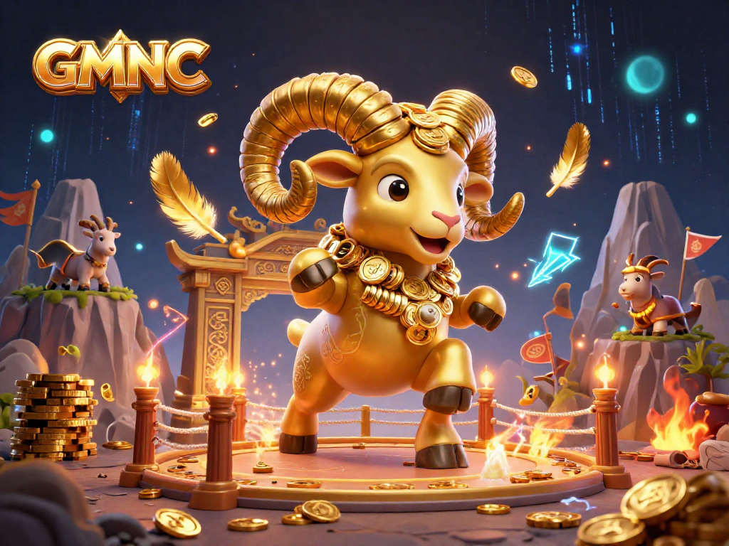 Experience the thrill of GMNC with a 3D cartoon scene showcasing dynamic casino elements.