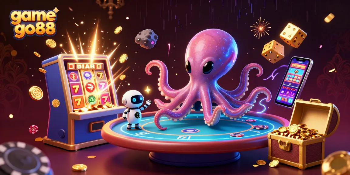 Experience thrilling action with game go88 featuring an alien octopus and dynamic casino elements.