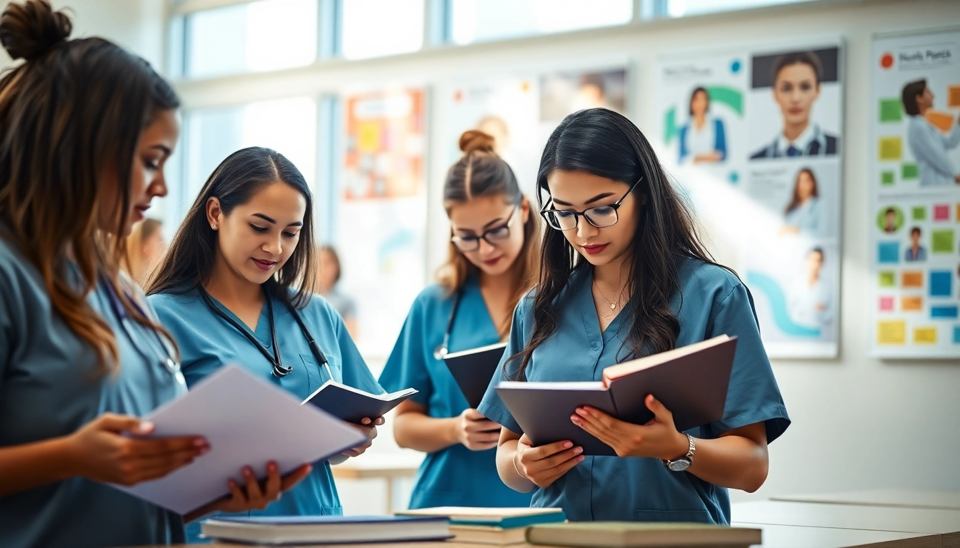 Students engaging in a study session at the Houston Trusted Nclex review center, illustrating collaboration and dedication.