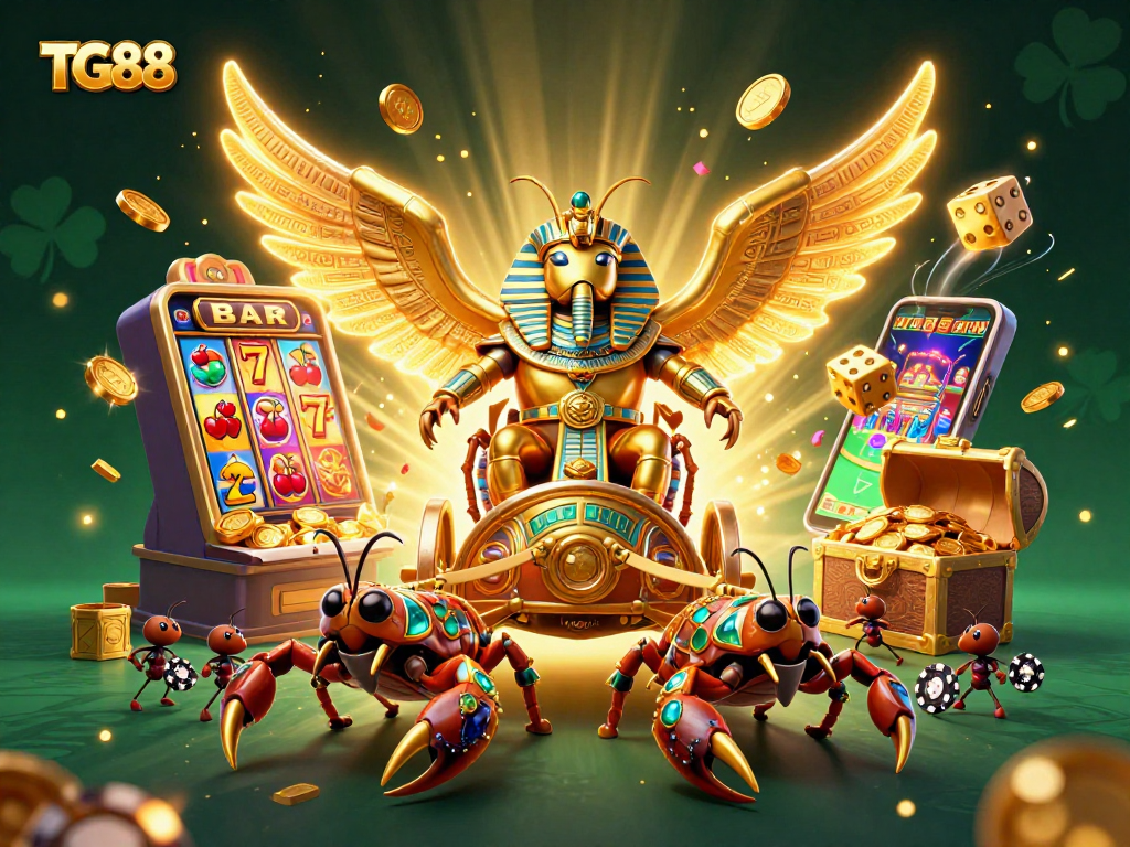 Experience the thrill at TG88 with vibrant slots, jackpots, and casino excitement bursting in colorful action.