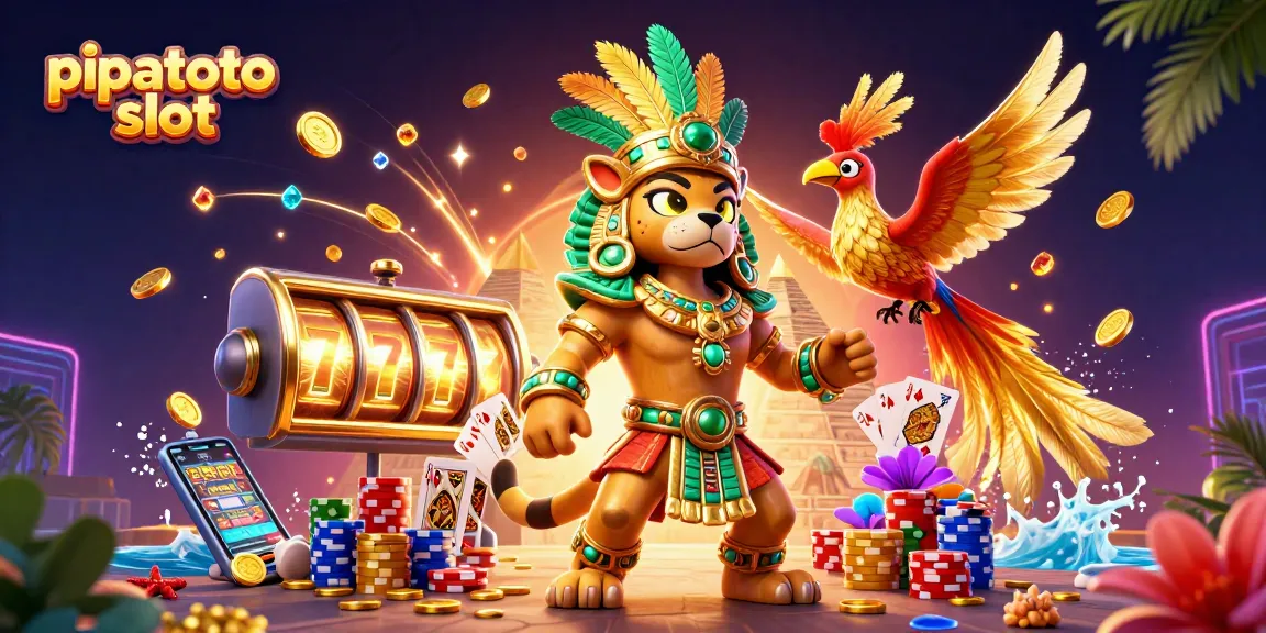 Experience the excitement of pipatoto slot with vibrant 3D design elements and animated action.