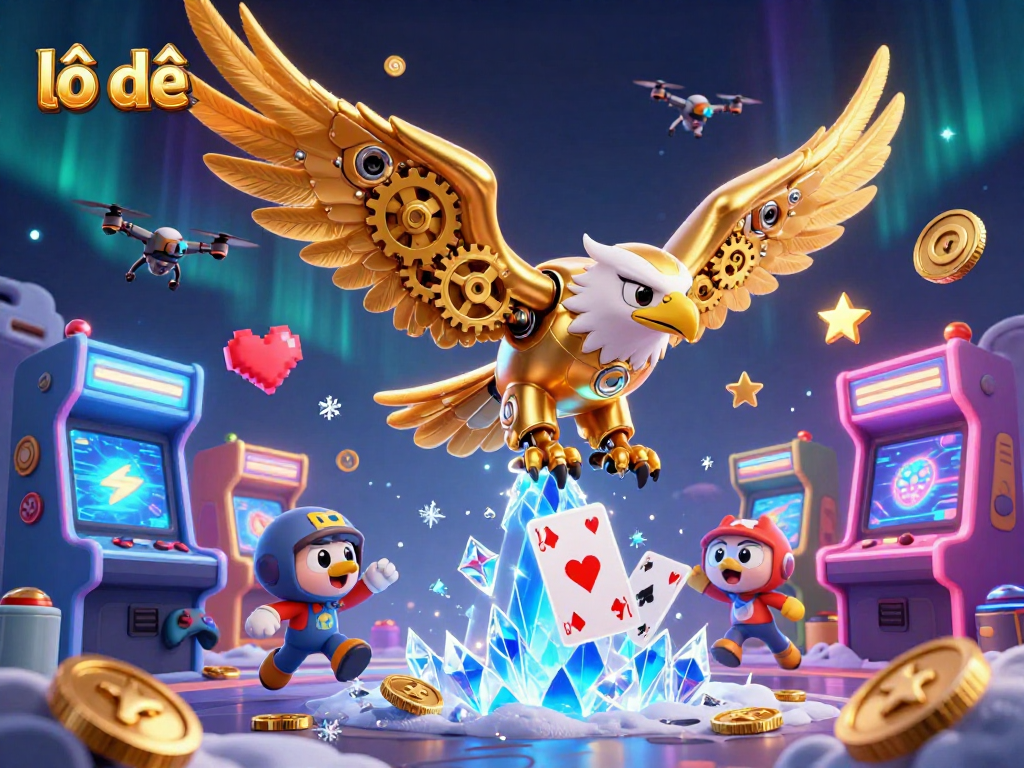 Engage in thrilling lô đề gameplay with dynamic 3D golden eagle and arcade elements