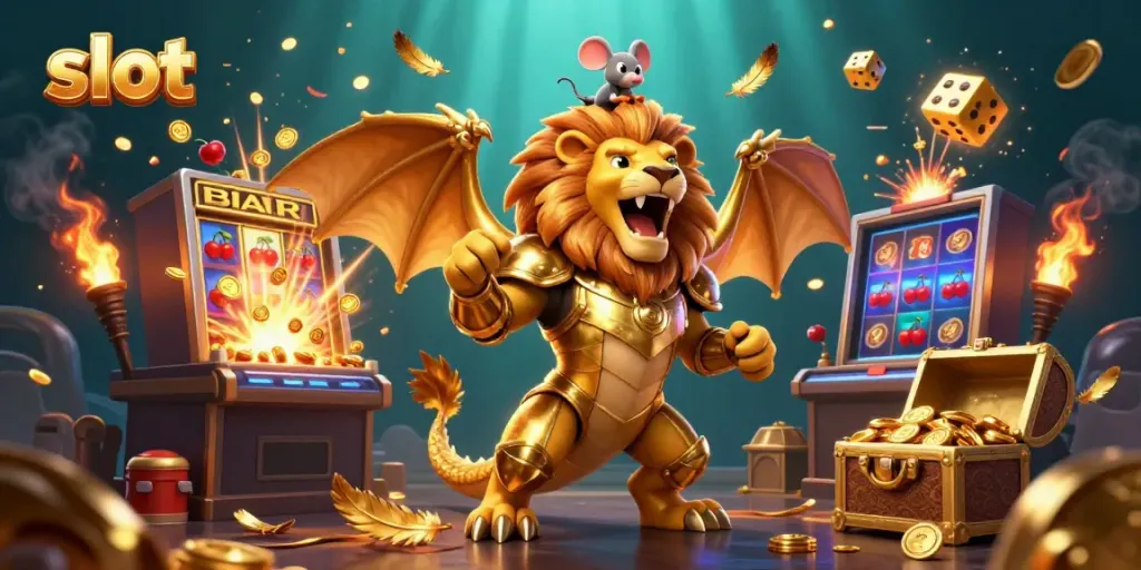 Menang di slot dengan petualangan mendebarkan dan simbol keberuntungan yang berkilauan.