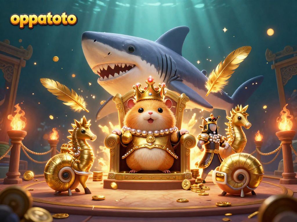 Bet on oppatoto and experience thrilling moments in this vibrant casino scene featuring unique characters.
