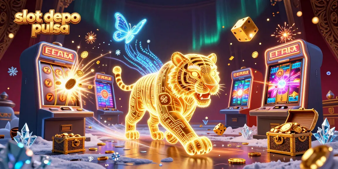 Experience thrilling wins with slot depo pulsa games in a vibrant digital casino atmosphere.