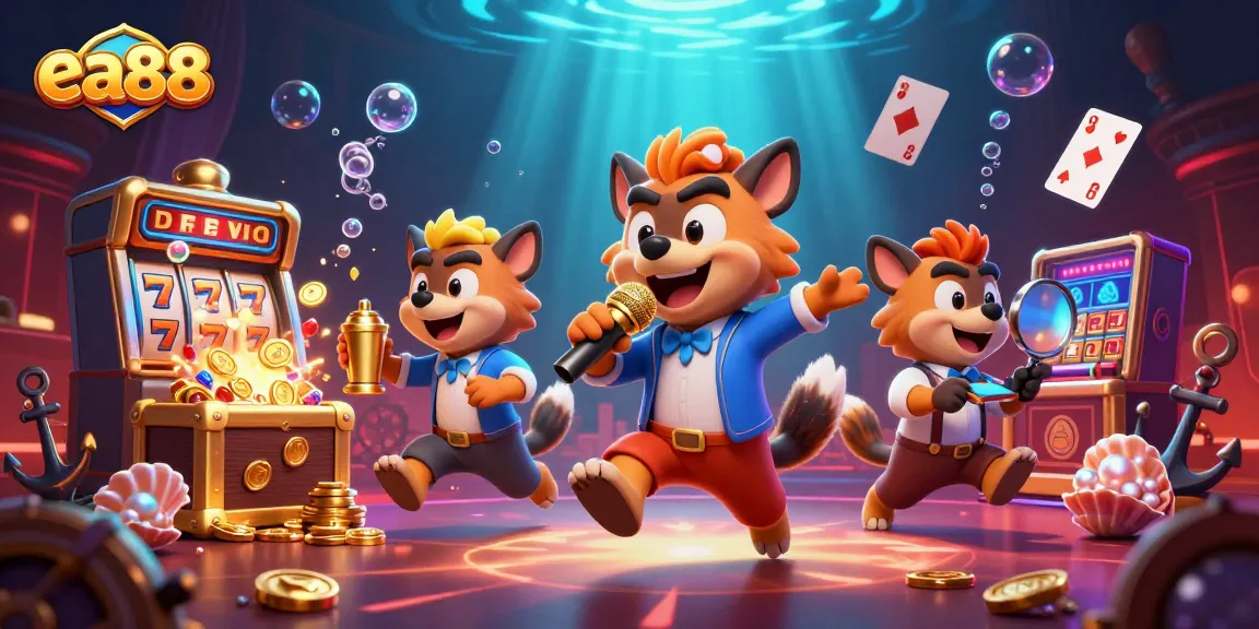 Join the laughter at ea88's comedy casino club featuring hyenas and exciting gaming elements!