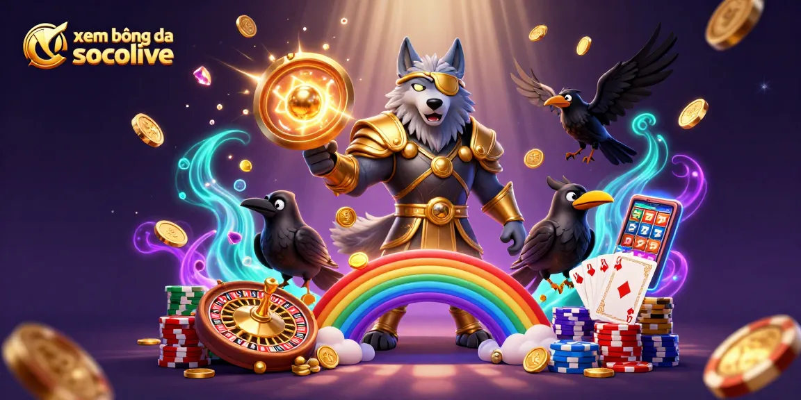 Experience xem bóng đá socolive through a vibrant, detailed scene with dynamic casino elements.