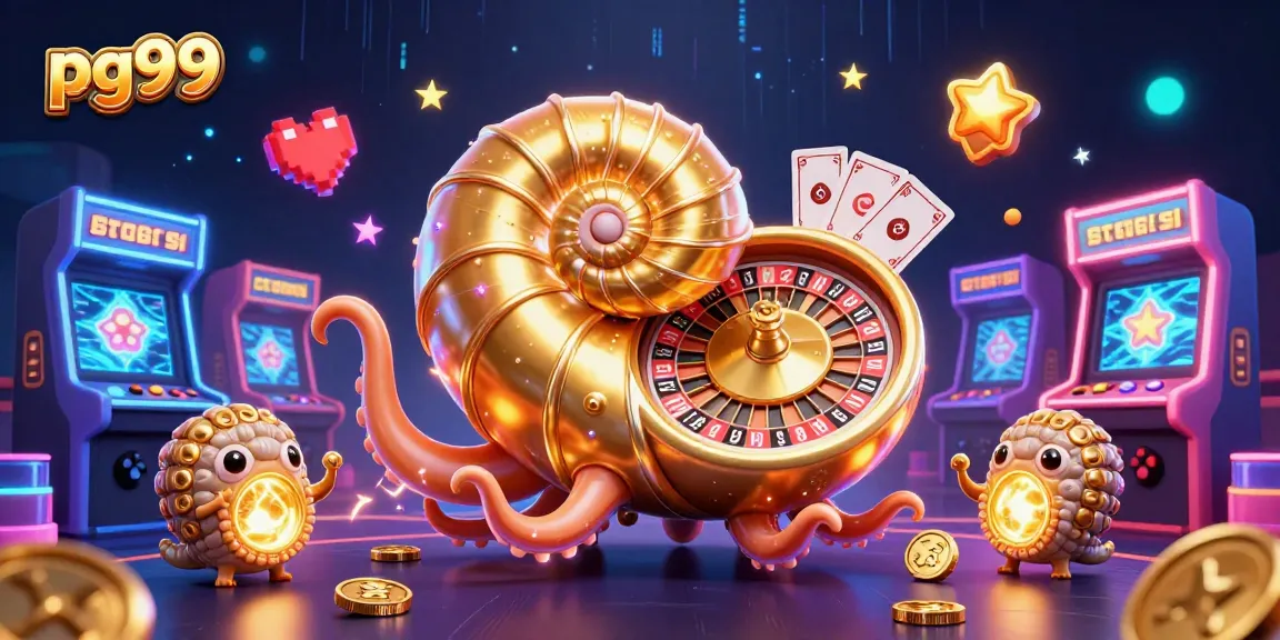 Engage with pg99's gaming adventure featuring a giant nautilus and thrilling slots.