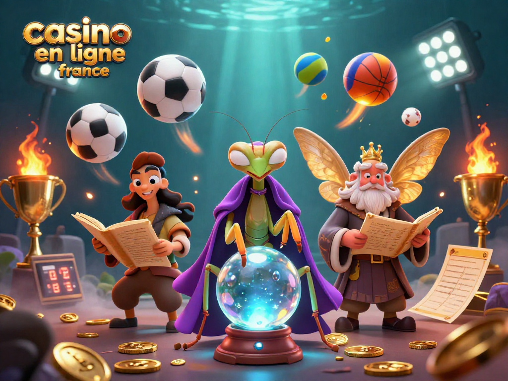 Les couleurs vives et dynamiques de l'illustration de casino en ligne France mettent en avant la richesse des jeux et des paris, promesse d'une expérience de jeu exaltante.