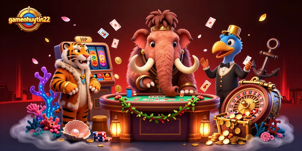 Experience thrilling Pai Gow action at gamenohuuytin22 with a vibrant casino scene and colorful game elements.