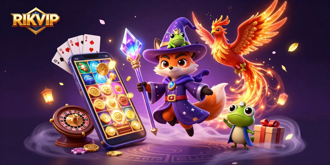 RIKVIP immerse yourself in vibrant 3D casino adventures with mystical characters and rich game elements.