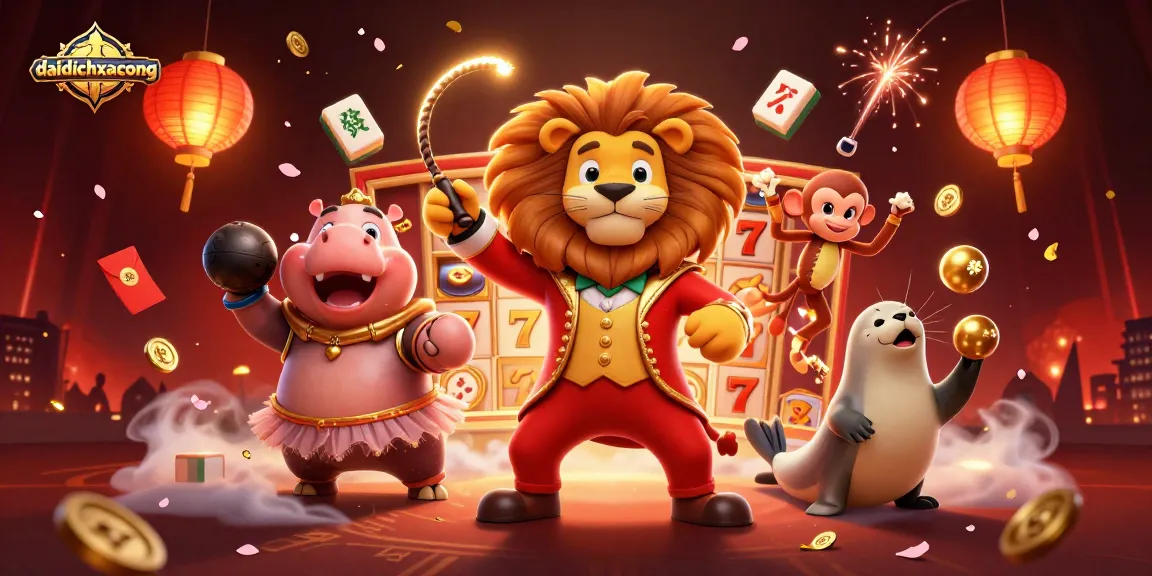 Engage with daidichxacsong gaming excitement featuring vibrant characters amidst rich casino elements.