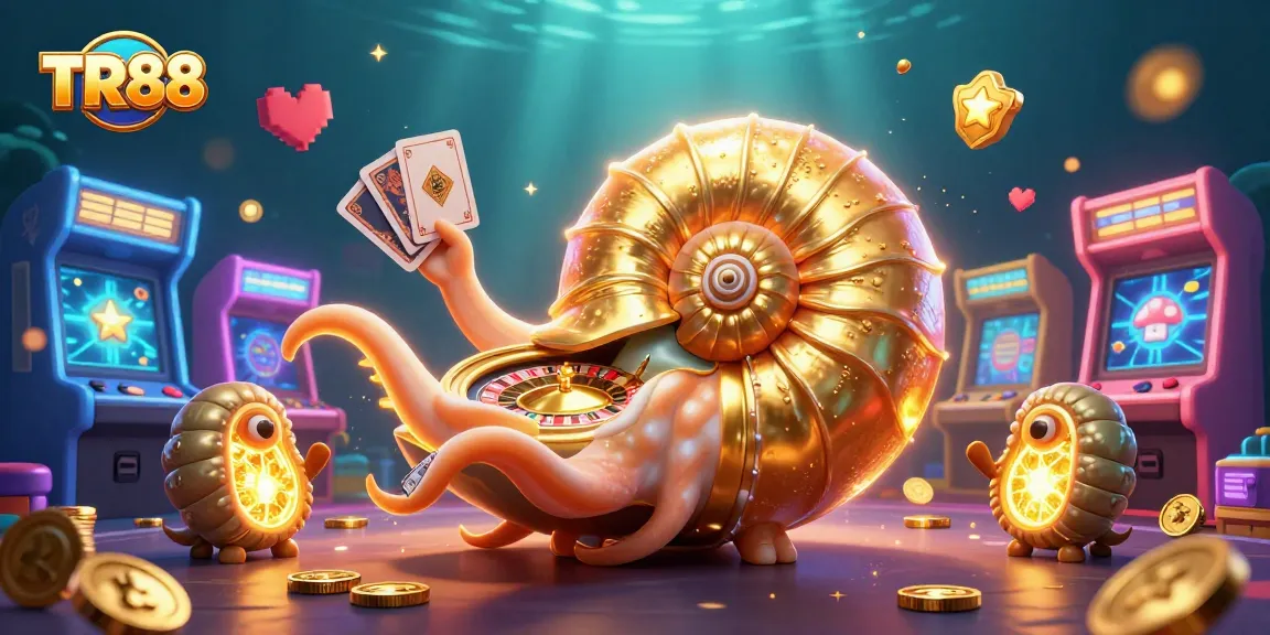 Spin the TR88 roulette wheel with an animated nautilus and glowing game elements in a vibrant casino scene.