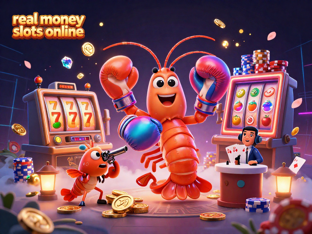 Engage with real money slots online featuring dynamic illustrated characters and exciting game elements.