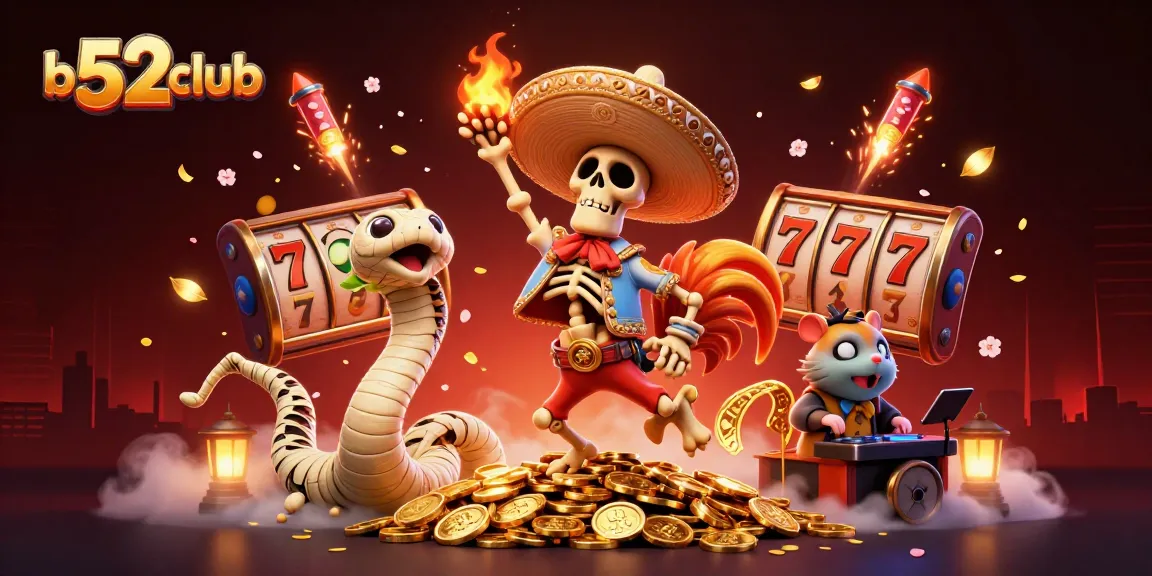 Engage in thrilling gameplay with b52club's vibrant 3D casino scene featuring dynamic characters and rich visuals.